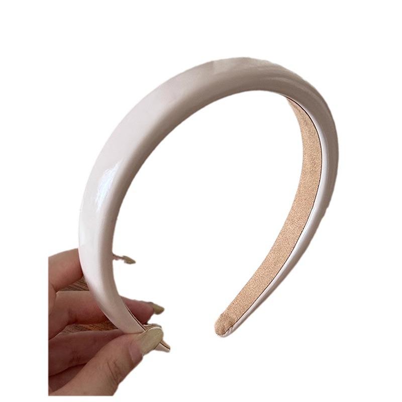 2024 Summer Retro Red PU Leather Women's Headband - Versatile Hairpin Hair Accessory