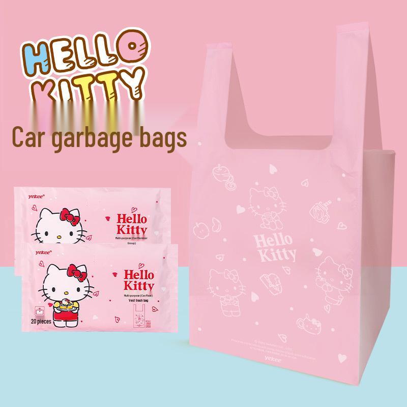 Hello Kitty Colorful Disposable Car Trash Bag Y-9382