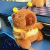 Portachiavi Capibara Soffice Con Ali di Ape Fantasiose Che Vibrano Divertente Accessorio per Zaino Cartoon Ottimo Regalo per gli Amanti dei Capibara