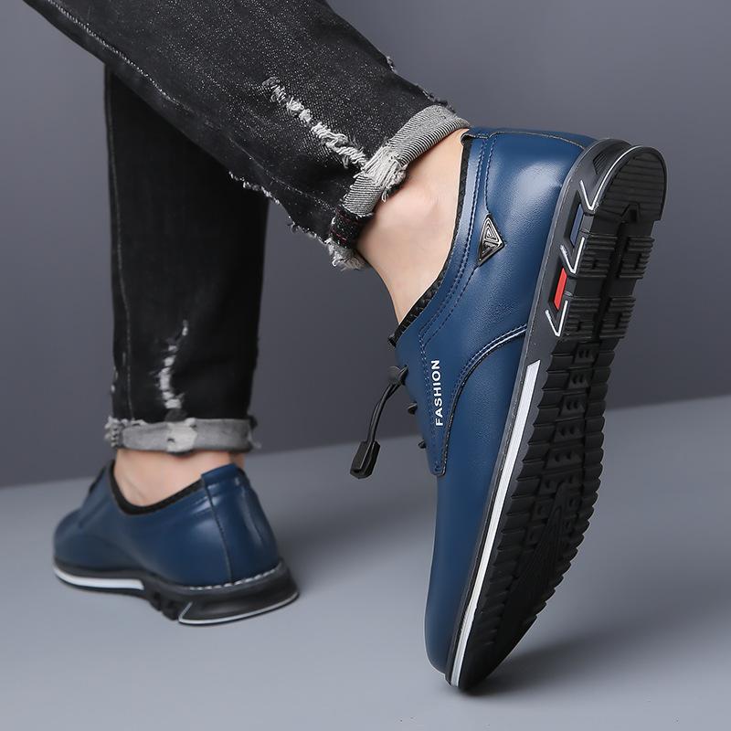 Pánské ležérní boty Módní Pánské společenské boty Pohodlné Nazouvací Pánské mokasíny Platforma Kožené Pracovní boty