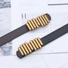 Womens Slimming Waist Belt With Geometric Buckle Adjustable Fashion Accessory Dresses Jeans Coats