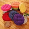 Plush And Comfortable Round Corduroy Chair Pad Cushion For Tatami And Patio