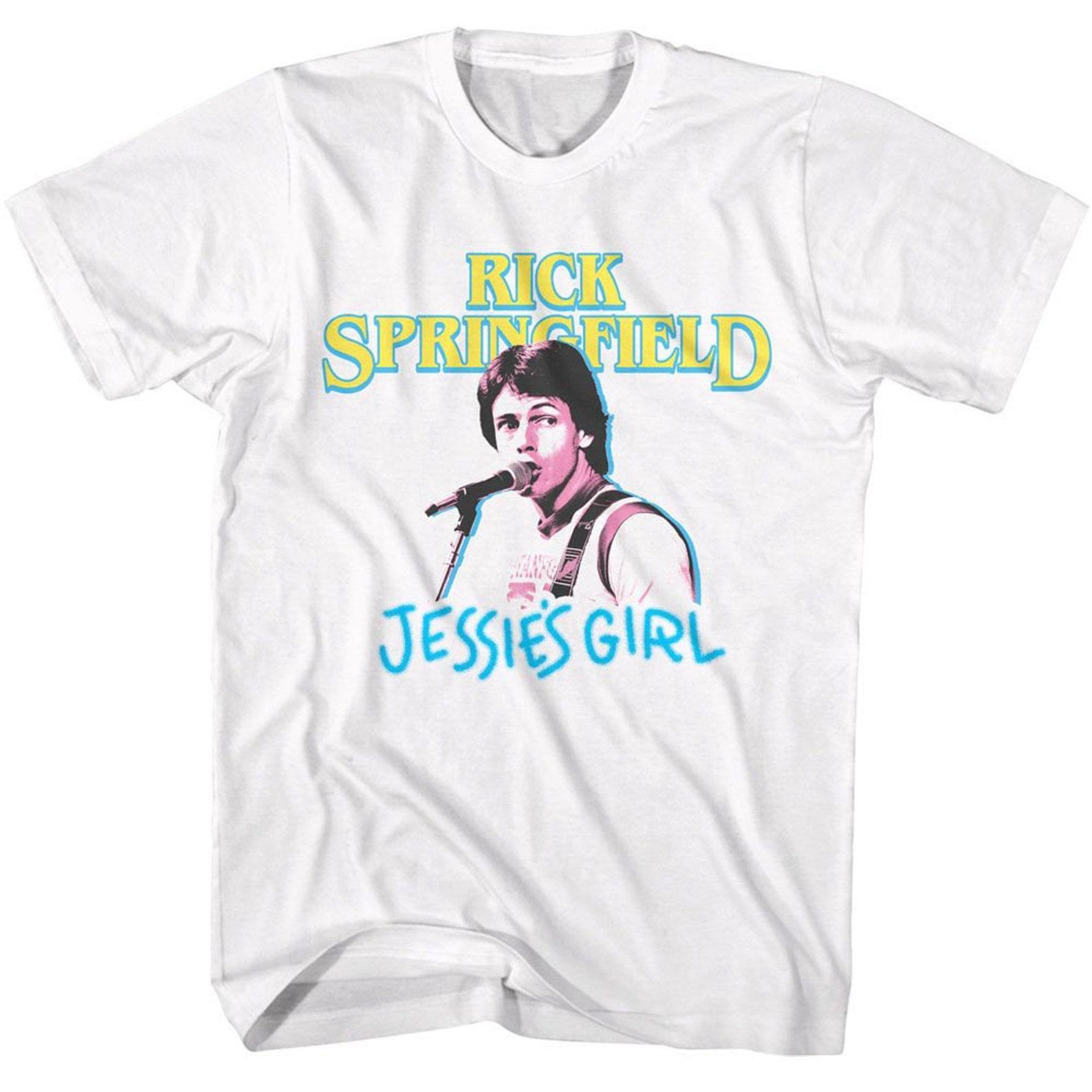 Rick Springfield Jessie s Girl White Adult T-Shirt 3XL