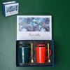 JIN MING LI 12oz Starry Sky Ceramic Couple Mug Gift Set