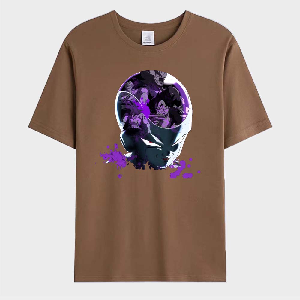 Pánské tričko s potiskem japonského anime Frieza Goku s krátkým rukávem Cosplay tričko Letní ležérní trička Streetwear O-výstřih Pánské topy