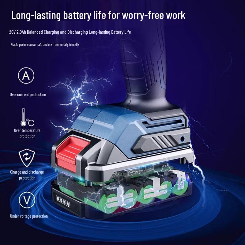 Dongcheng 20V Brushless Cordless Impact Drill CN plug (adapter included)