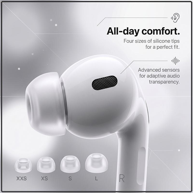 Apple AirPods Pro 3 Audio Amplificado de Alta Fidelidad Auriculares Bluetooth Conexión Rápida Carga Rápida Batería de 30H Auriculares Inalámbricos
