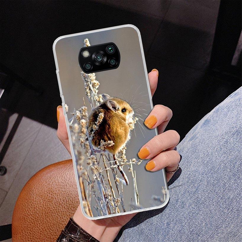 Cute Lovely Pet Hamster Phone Case For Xiaomi Poco X7 X6 X5 Pro F7 Ultra Redmi 15C 15 13C 13 12C 12 10 10A 10C 9 9A 9C 9T Cover