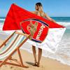 Asciugamano da Spiaggia con Stampa Arsenal Football Club, Asciugamano Grande Morbido ad Asciugatura Rapida per Spiaggia Campeggio Nuoto