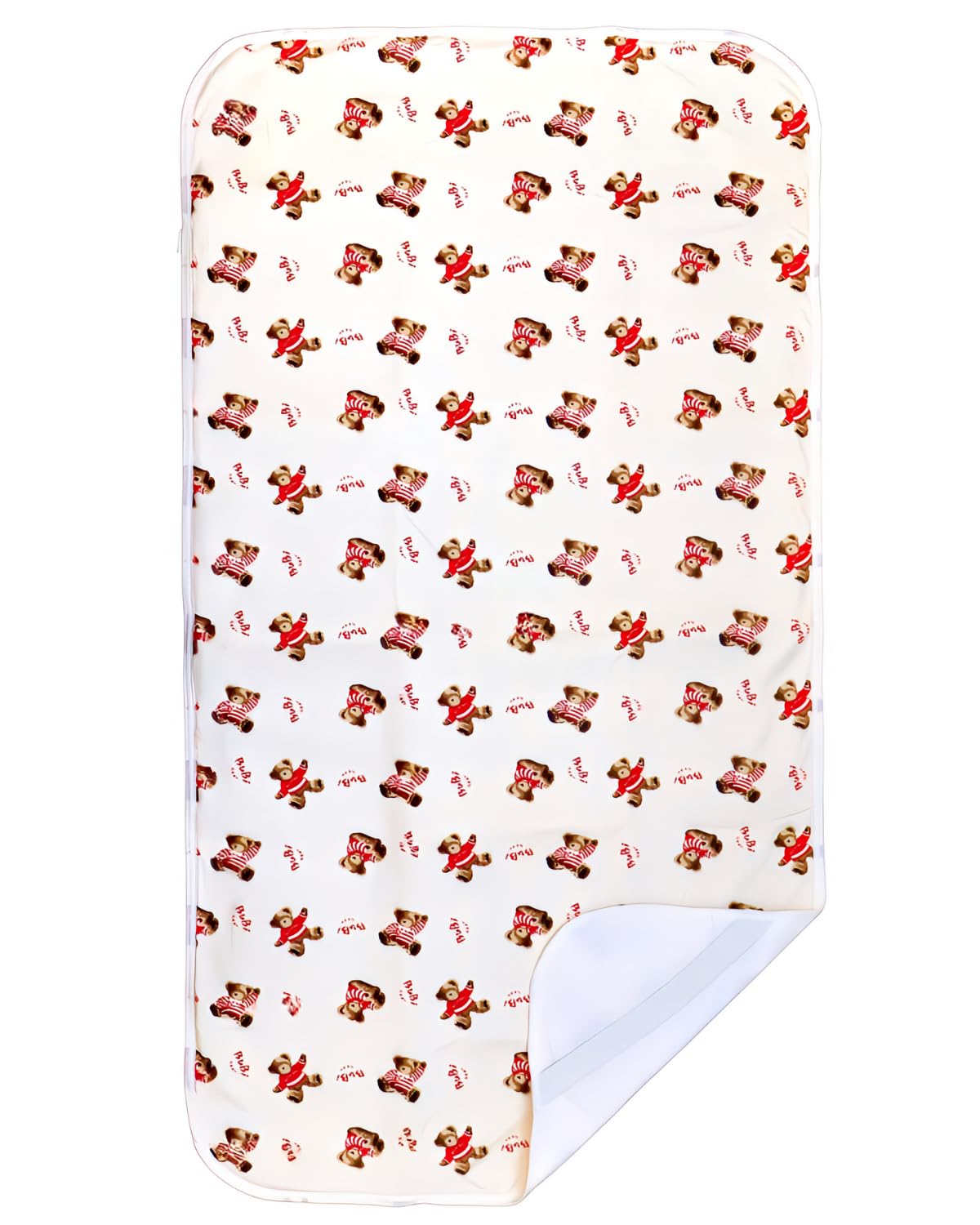 

Непромокаемая простыня La Kissa для ночного недержания мочи 70x120см Ваша эластичная, подходит для ухода и домашних животных, Медвежата, (Выберите дизайн), Углы, 100% хлопок,