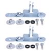 2 Sets 5.5 Inch Trailer Door Latch Hasp Theft Protection Multi Functional Double Locking Mechanism Enclosed Trailer