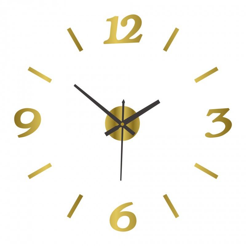 Punch-free Digital Clock Nordic Living Room Acrylic Wall Clock Bedroom Silent Wall Clock Wall Sticker Clock Luminous Hanging Type