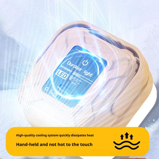 Outdoor Camping Lantern Light Waterproof Solar USB Rechargeable Square Light 3 Modes Adjustable Ultra Bright Hiking Tent Hanging Emergency Lamp