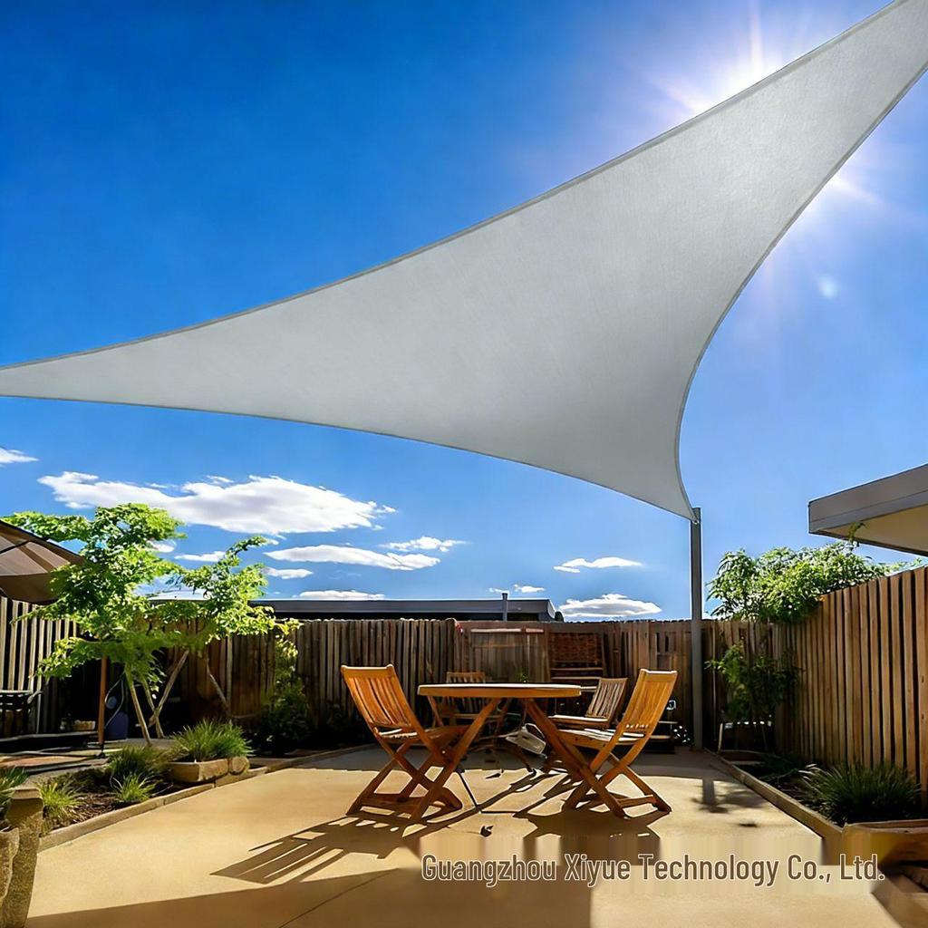 Polyester Sunshade Sail Canopy - UV Protection for Outdoor Camping and Courtyard