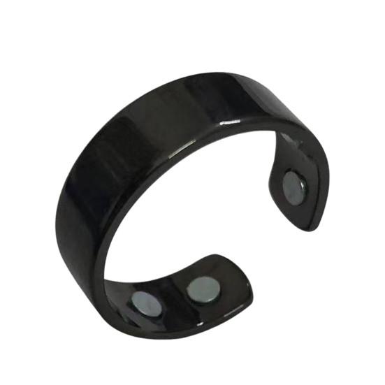 Magnetic Acupressure Ring Zinc Alloy Ring Hypoallergenic Open Design Ring Promotes Sleep Quality Stress Reduction for Men Women