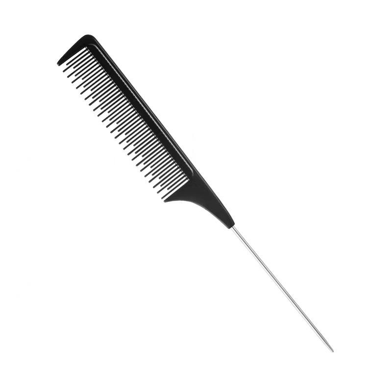 

Steel Needle Tail Comb for Backcombing & Styling - Ideal for Hairdressing, Makeup Artists, and Wig Parting
