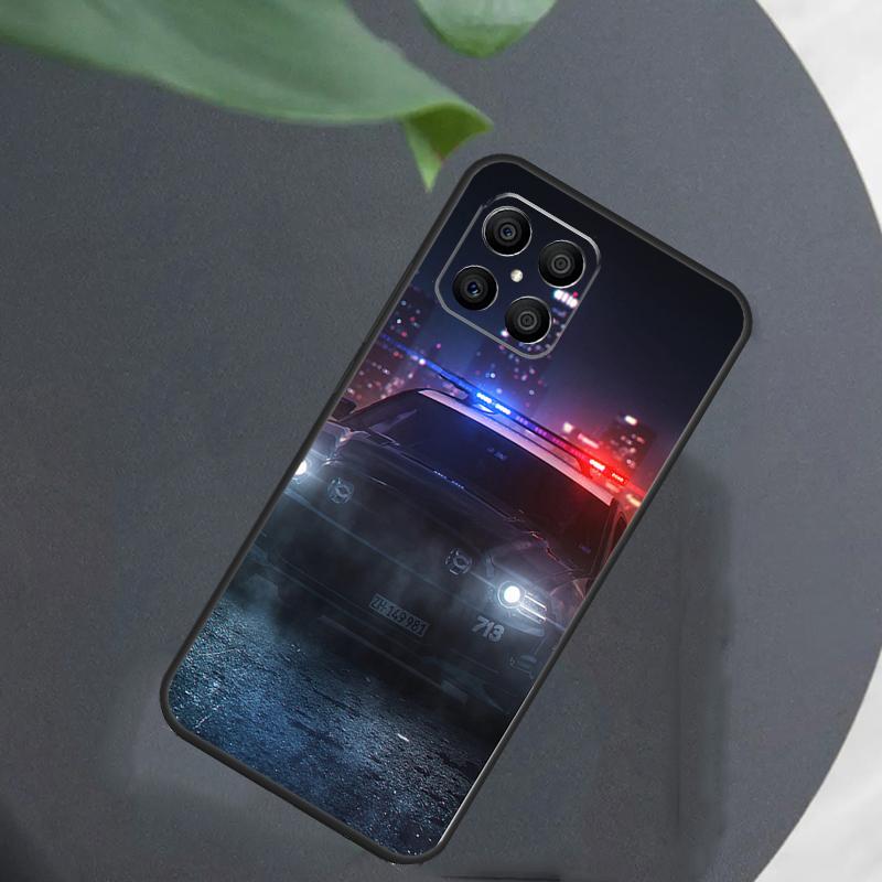 Police Car For Honor Magic 7 Lite 6 5 8 Pro Case For Honor 200 400 70 90 X8c X8b X9a X9b X9c X9d Win RT
