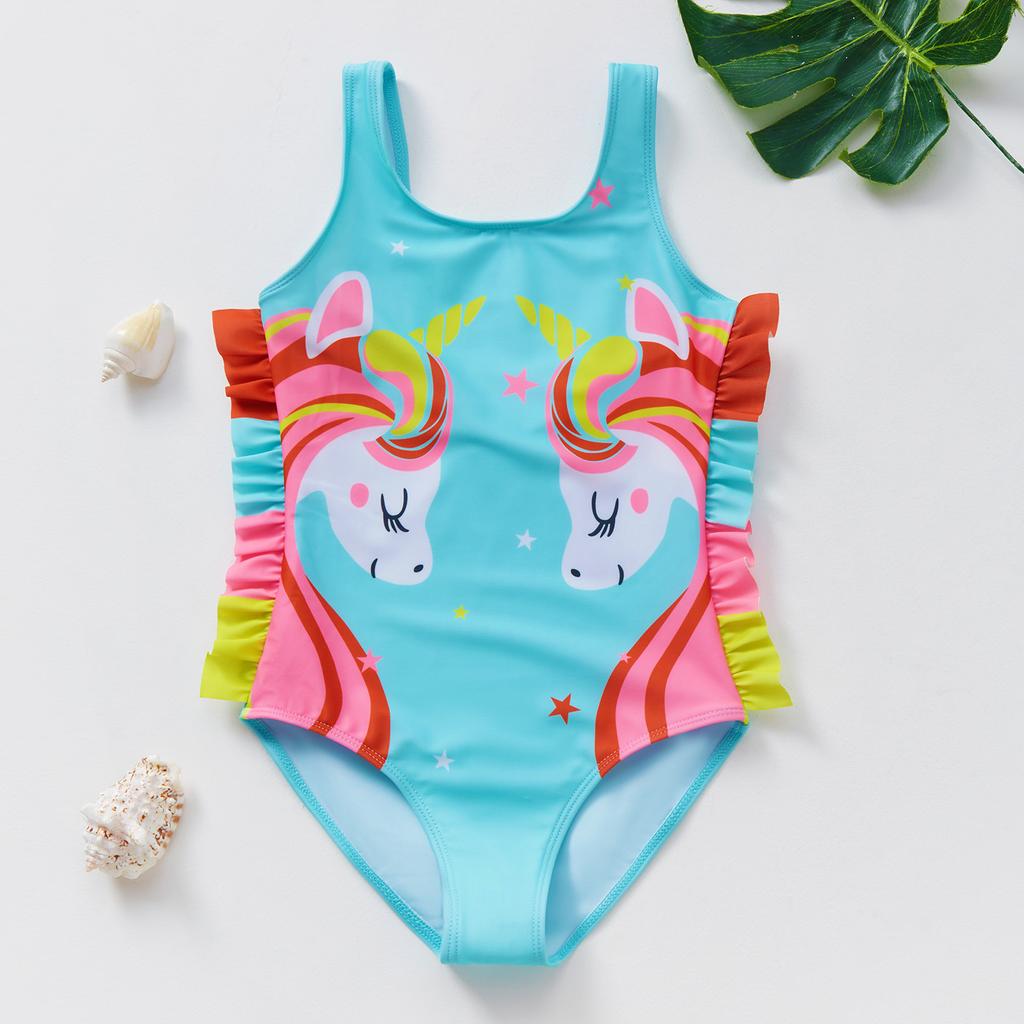 Infant Baby Girls Swimsuit Toddler Sleeveless Mermaid Fish Scale One Piece Swimwear Bikini Children Swimwear Kids Bathing Suit