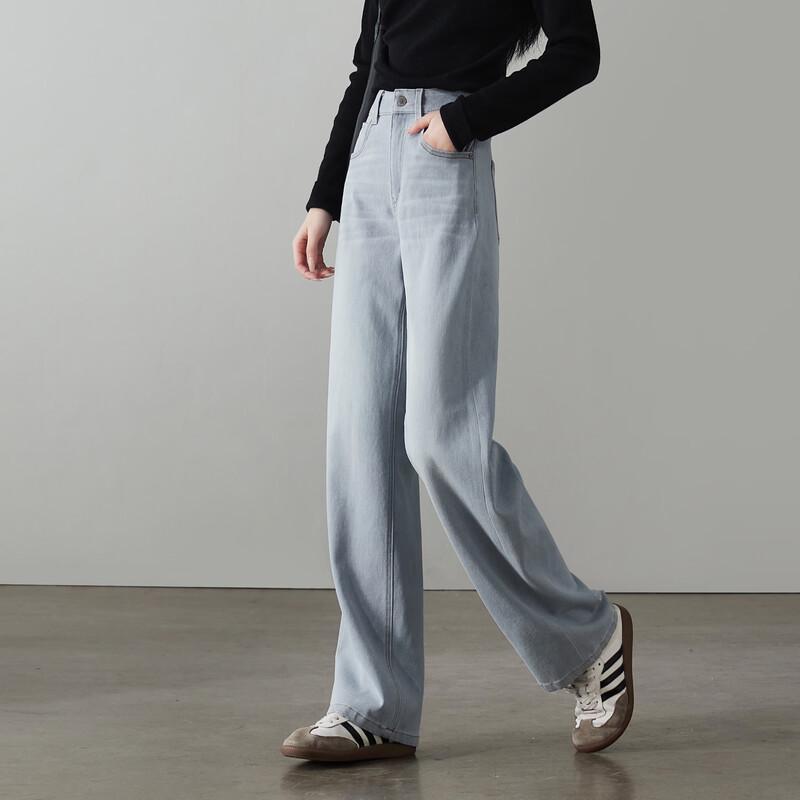 SOFSIL 2026 Spring Women's Retro High-Waisted Straight Leg Jeans