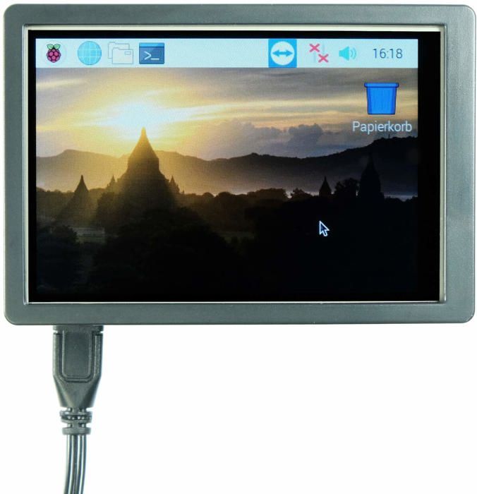 Paradisetronic Ecran Tactile TFT 3,5", Ecran SPI HAT, Moniteur 480 X 320 Pixels Pour Raspberry Pi 1/2/3/4 Et Pi Zero