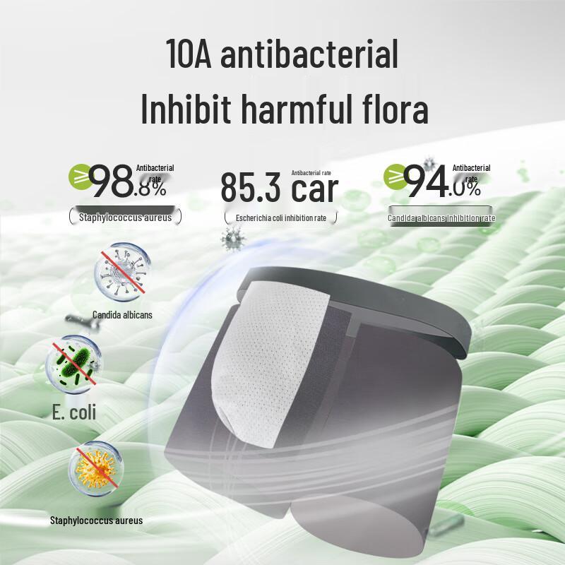 One's Member Men's 80-Count Modal Silk 10A Antibacterial Seamless Boxer Briefs