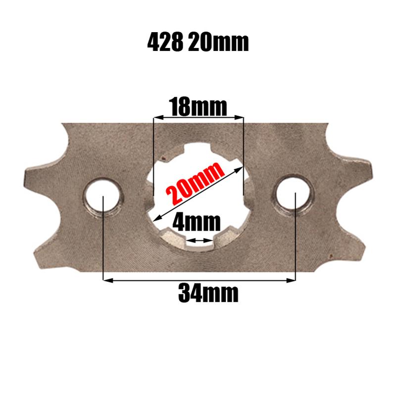 15T Tooth 428 ID 17mm /20mm Front Engine Sprocket For Motorcycle Dirt Bike ATV Quad Buggy