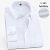 2025 Spring Men's Gray Non-Iron Long Sleeve Business Casual Shirt, Large Solid Color for Young to Middle-aged.
