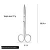 420 Stainless Steel Multi-Purpose Scissors: Large Curved, Straight, Round Tip for Surgical, Beauty, Nose Hair, Eyelid, and Teaching Use.
