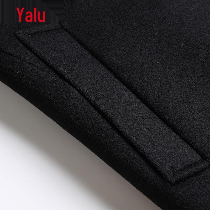 Yalu Herren Wollmischung Doppelseitiger Windbreaker mit herausnehmbarem Gänsedaunen-Innenfutter