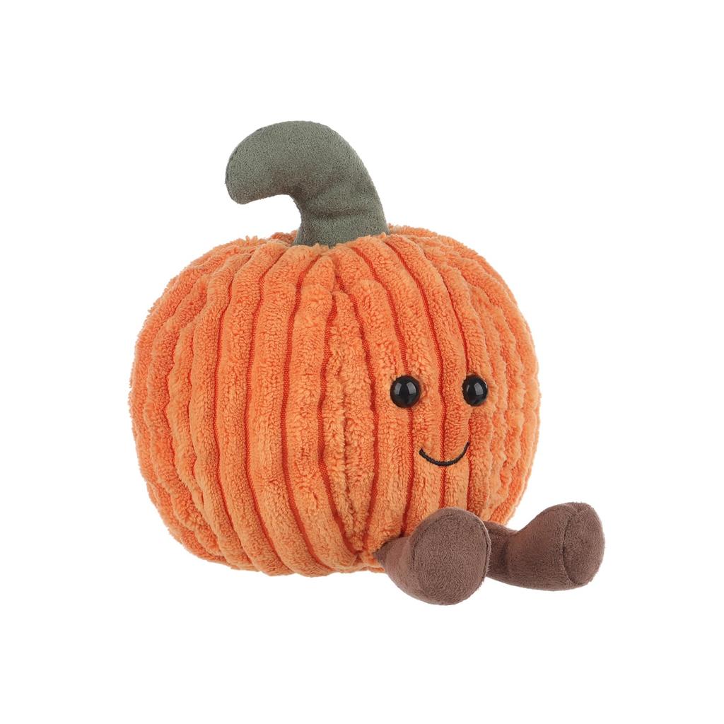 Apricot Lamb Corduroy Naive Pumpkin Plush Toy, Soft and Cute, Fluffy Corduroy Naive Pumpkin 12cm, Suitable for Boys and Girls