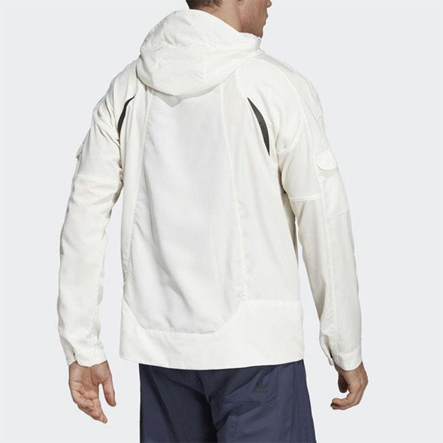 adidas Originals Trefoil Karkaj Freizeit-Sportjacke Herren Oberbekleidung Han-Jade-Weiß DV1986