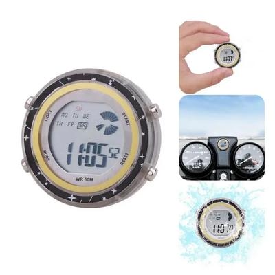 Motorcycle Bike Clock Universal Waterproof Bike Handlebar Clock Mount Watch Stainless Steel Luminous Clock Motorcycle Accessorie
