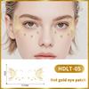Face Tattoo Flash Gold Temporary Metalic Tattoos Waterproof Makeup Decals For Girls Party Festival Butterfly Glitter Stickers