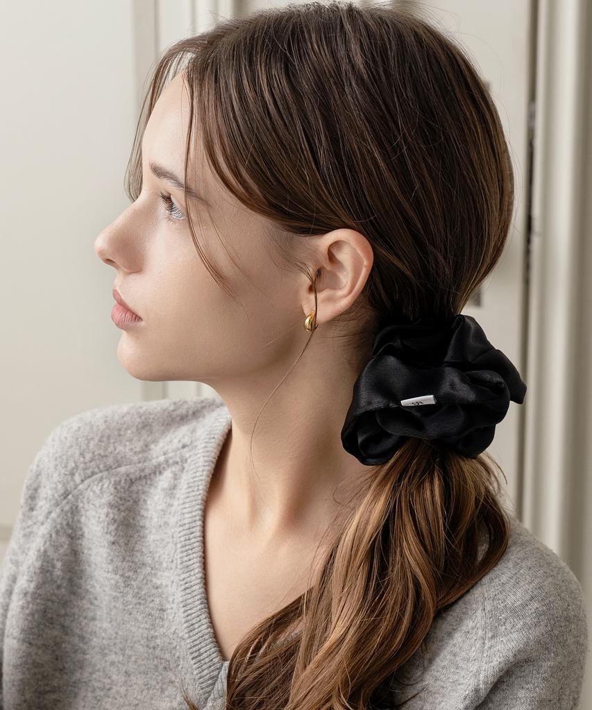 Has [Set] Hdm009 Basic Satin Scrunchie
