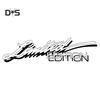 DYS Auto Shop Limited Edition Letter Avtagbar Bil Auto Body Bumper Decal Stickers Decoration
