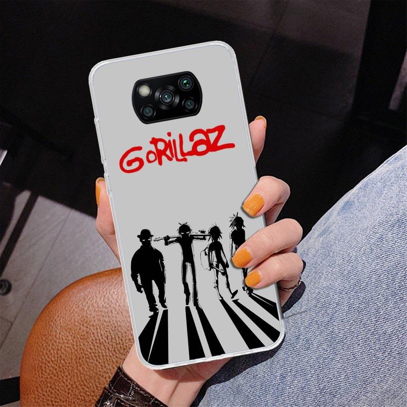 Gorillaz Anime Phone Case For Xiaomi Poco X7 X6 X5 Pro F7 Ultra Redmi 15C 15 13C 13 12C 12 10 10A 10C 9 9A 9C 9T Cover Poco X7 X