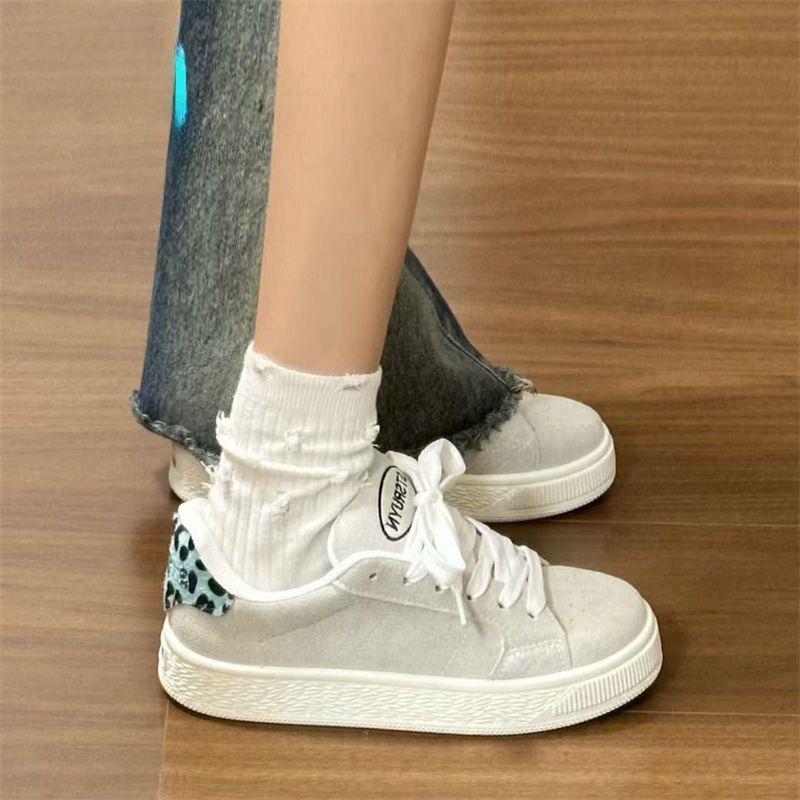 Niche original pink creative fur board shoes women's tide spring new versatile casual bread shoes women