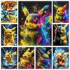 Pikachu  5D DIY Diamond Painting Cross Stitch Cute Cartoon Art Mosaic Round Embroidery Home Decor Kids Gift
