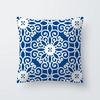 Nordic Geometric Navy Blue Cushion Covers Polyester Modern Deep Blue Pillow Case Livingroom Decorative Sofa Throw Pillows Cover