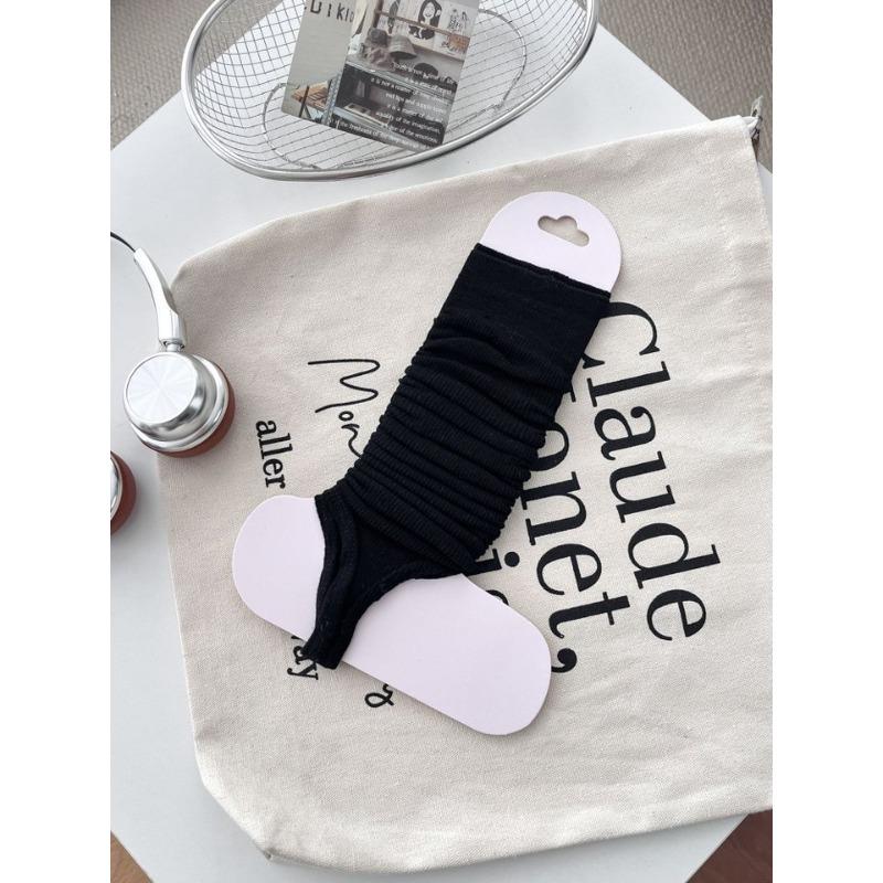 

Foot Sock Set for Women in Summer, Lightweight, Breathable, Solid Color, Vertical Stripes, Slimming Effect, Versatile and Suitable for All Occasions. 1 pair