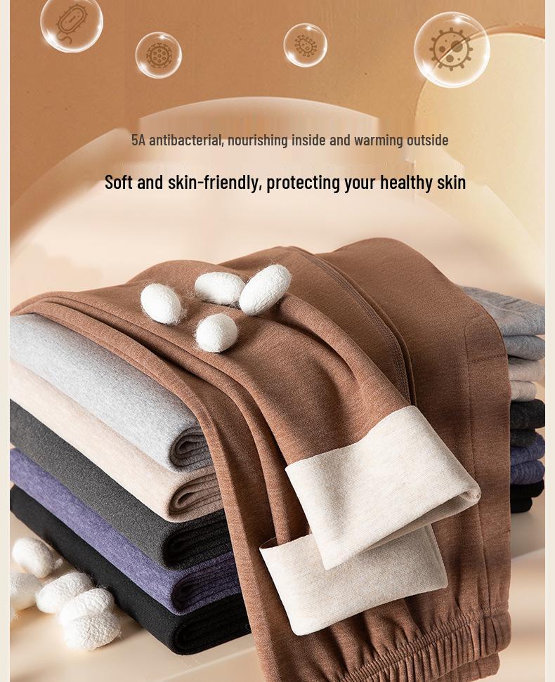 Herren Samt Herbst Warme Fleecegefütterte Thermohose für Winter