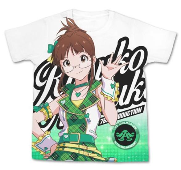 

Футболка IDOLM@STER белого цвета с принтом Рицуко Акидзуки размера M, одна для всех
