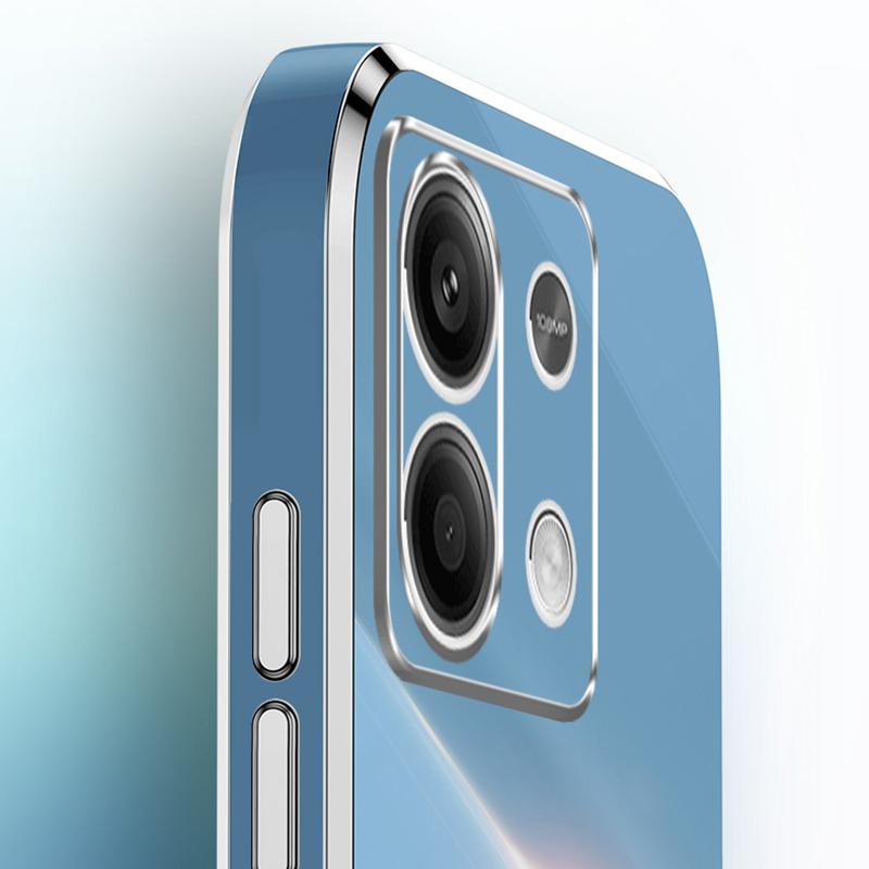 XINLI For Xiaomi Redmi Note 13 Pro 4G/Poco M6 Pro 4G Case Electroplating TPU Cover with Kickstand