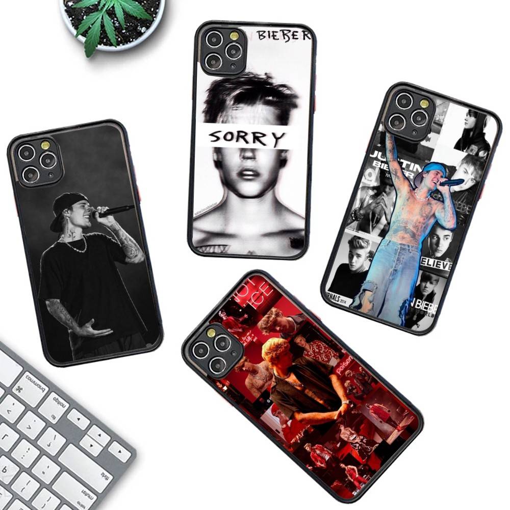 Singer Justin B-Bieber Phone Case For IPhone 13 12 X XS MAX Pro Max 16 15 11 14 Pro Max Shockproof Matte Cover
