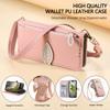 Crossbody-Handgelenkriemen Ledergeldbörse mit Kartenschlitz Handyhülle für IPhone 17 Air 16 Plus 15 14 13 12 Pro Max Schutzhülle