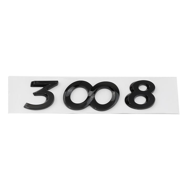 Car Rear Trunk Boot Letters Words Logo Replace Badge Emblem Decals Sticker For d444 2008 3008 4008 5008 Styling Accessories 444d