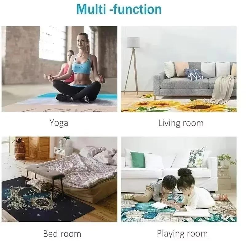 Coconut Brown Entrance Door, Hallway Non-slip Floor Mat, Living Room Dust-proof and Easy-to-clean Carpet Kitchen Mat Welcome Mat