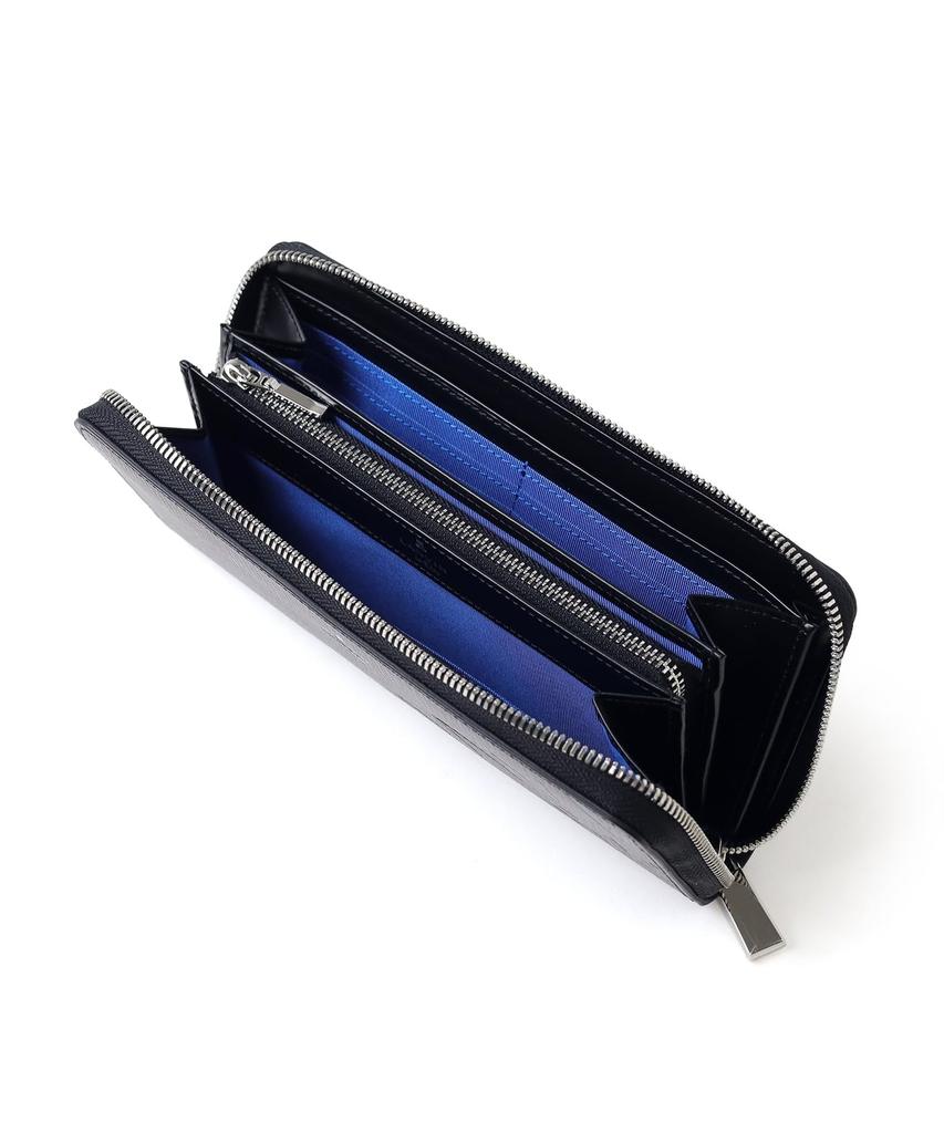 Lanvin En Bleu Round Zip Long Wallet Butler Accessories Men's Black