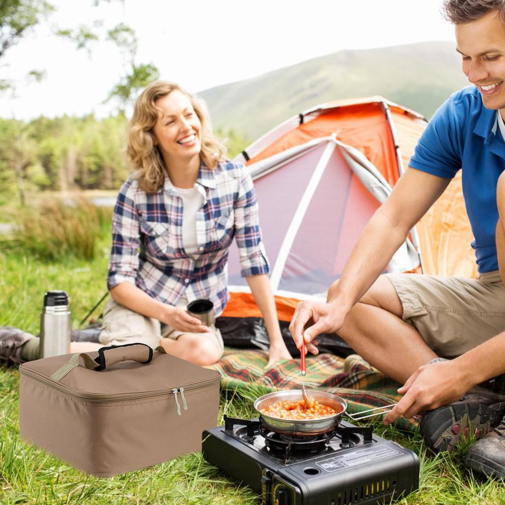 Outdoor Stove Carry Bag Camping Stove Storage Bag Portable Bag Baking Tray Gas Tank Cookware Storage Box camping supplies