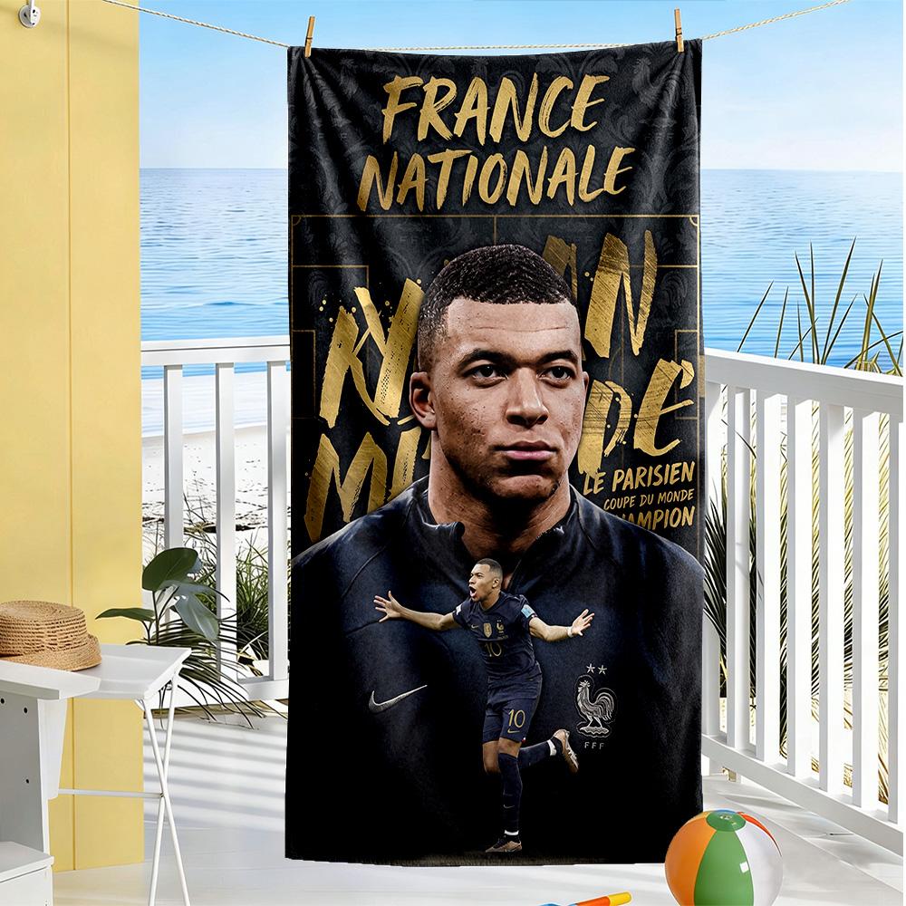 Mbappe Strandtuch Weich Langlebig Schnelltrocknend Bequem Leicht Geeignet für Sport, Reisen, Schwimmen, Yoga, Badezimmer, Strand Und Pool